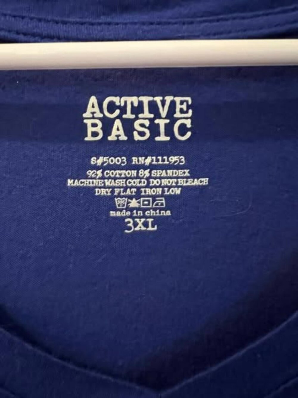 Size 3X - Active Basic - Royal Blue Long Sleeve Knit Pullover - Picture 2 of 5